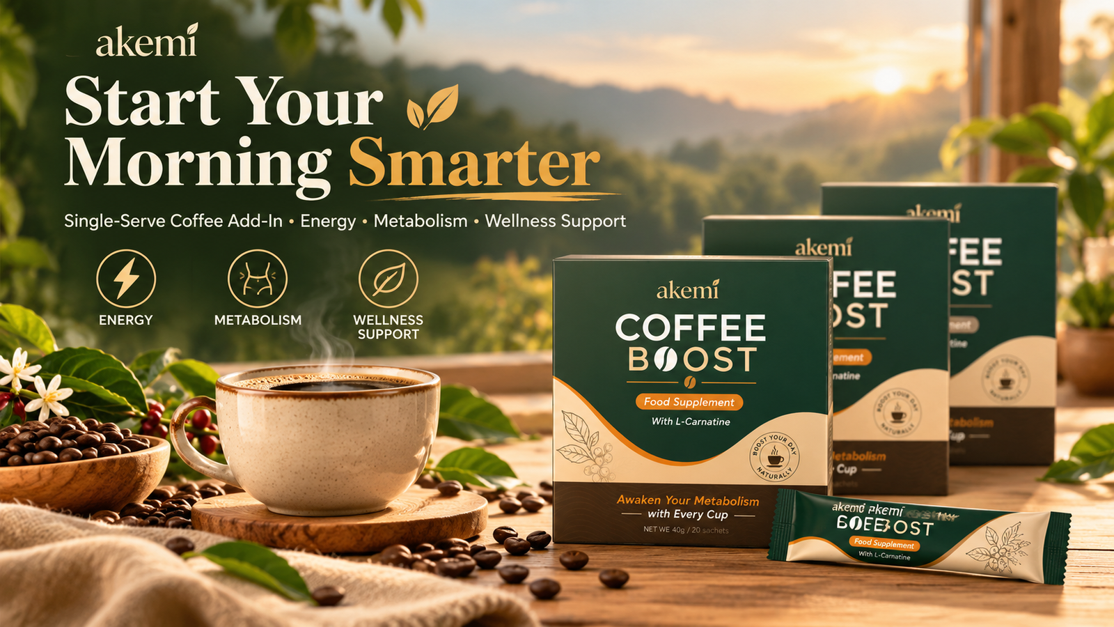Akemi&trade; | Akemi Coffee Boost USA, CA, AU, UK, DE, FR